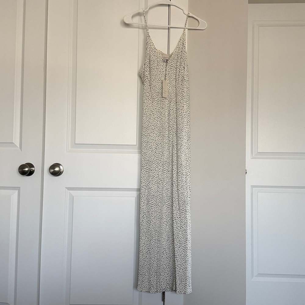 A New Day Cream and Black Patterned Dress